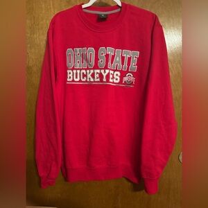 Colosseum Ohio State Red Crewneck Sweater